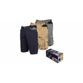 IS-8734B - Spodnie robocze bermudy STRETCH w pudełku - 4 kolory - S-3XL