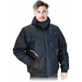 LH-ASTRAL-J - Kurtka ochronna ocieplana męska stójka odsuwany kaptur rękawy zakończone zapięciem na rzep elementy odblaskowe - M-3XL