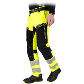 LH-RAUTEX-T – spodnie ochronne do pasa 4-kierunkowy stretch rip-stop odporność na rozdarcia kieszenie na wkładki nakolannikowe pasy odblaskowe - 46-62