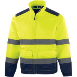 M1VE2HV - Kurtka z wieloma kieszeniami H.V klasy 2 zapewnia dobrą widoczność w warunkach słabego oświetlenia i w niebezpiecznych środowiskach - L-3XL