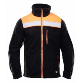 ORPO - POLAR RIVAL wzmocnienia z materiału OXFORD 3 kieszenie zapinany na zamek polar 100% 320 g/m² pasy odblaskowe ściągacze w rękawach i w pasie - 2 kolory - S-4XL