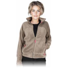 POLSHEEP - Damska bluza ochronna dzianina polarowa coral 100% poliester 290 g/m² zamek błyskawiczny stójka dwie kieszenie rękawy dół bluzy elastyczna lamówka - 3 kolory - S-3XL