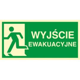 AC100CEPS - ZNAK EWAKUACYJNY - KIERUNEK DO WYJŚCIA EWAKUACYJNEGO - W LEWO 