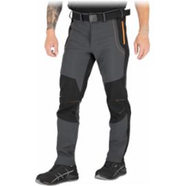 SLENDER-M - Spodnie ochronne do pasa męskie 3 kieszenie softshell 4-kierunkowy stretch 94% poliester 6% elastan membrana TPU polar 100% poliester - 46-62