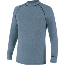 SNOWDYTOP - BIELIZNA GÓRNA, BLUZKA Z DŁUGIM RĘKAWEM Z 65% TENCELU, 28% MERYNOSA I 7% ELASTANU - S-3XL