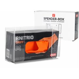 SPENDER-BOX - Dyspenser wykonany z akrylu o grubości 3 mm wymiary: 24,1x8,5x14,5 cm - UNI