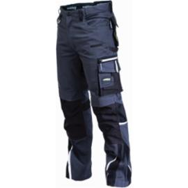 Spodnie robocze do pasa wytrzymały materiał odblaski wydłużenie nogawek 4cm CORDURA STRETCH BELT RIP-STOP FLEX LINE Szary 