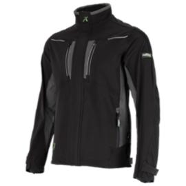 Męska bluza robocza elastyczna wiatroszczelna dodatki odblaskowe 3M Scotchlite budownictwo serwis montaż oliwkowa czarna STRETCH LINE