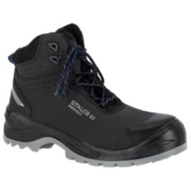 Trzewik bardzo lekki futrzana podszewka podnosek kompozyt wkładka KEVLAR podeszwa antystatyczna antyoiślizgowa olejoodporna PU/PU METAL FREE odblaski COMANDER S3L CI SR STALCO - 40-48