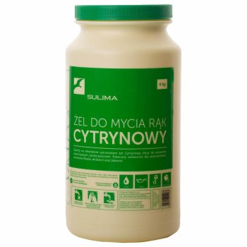 SULIMA- Żel do mycia rąk - cytrynowy - 4 kg