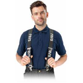 SZELKI_PRINT_B - Szelki pracownicze z tworzywa taśma o szerokośĆ 4,5 cm długość ok. 67,5 - 114 cm stalowe niklowane zapięcia - uni