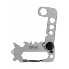 TG-SRV-PT-R narzędzie kieszonkowe - stal nierdzewna 9w1 karabińczyk kompaktowe idealne na biwak unisex stal nierdzewna wyprawa survival biwak wycieczeki wędkowanie piknikó