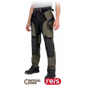 Spodnie ochronne do pasa męskie bawełna elastan dużo kieszeni i na nakolannili elementy odblaskowe TG-TERRA - 46-62