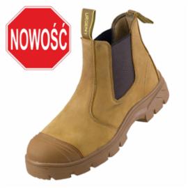 Trzewiki nubukowe sztyblet bezpieczny kompozytowy podnosek antyelektrostatyczne absorpcja energii pięta podeszwa guma miodowy transport logistyka kurier kompozytowym podnoskiem URG-129 S1- 39-47