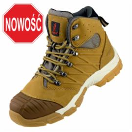 URG-135 S3 - Trzewiki z wysokiej jakości skóry nubukowej bezpieczne z kompozytowym podnoskiem właściwości antyelektrostatyczne absorpcja energii w pięcie odporne na przebicie - 40-47