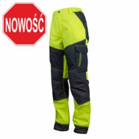 Spodnie robocze do pasa widoczne monter instalator mechanik magazyn widlak kierowca RIP-STOP sekcja kolan wzmocnione OXFORD 300D URG_709 - 44-62