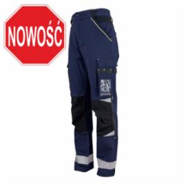 Spodnie robocze do pasa uniwersalne kieszenie na narzędzia elastyczny pas 44-62 URG-762