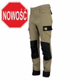 Spodnie robocze do pasa kieszenie wielofunkcyjne i na nakolanniki nylon spandex outdoo beżowe URG-769_SPODNIE OUTDOOR - 44-62