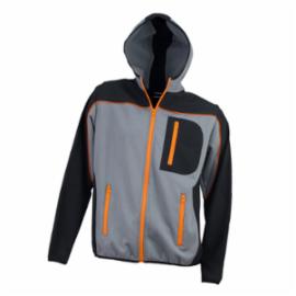 URG-952_BLUZA MĘSKA - Bluza męska z kapturem zapinana na zamek błyskawiczny 2 kieszenie boczne 1 na klatce piersiowej dół bluzy i rękawy wykończone ściągaczami 100% poliester - M-3XL