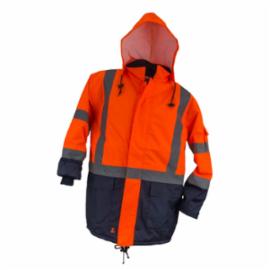 KURTKA MĘSKA HSV DŁUGA OSTRZEGAWCZA - OCIEPLINA 100%, OXFORD POWLECZONY PU, WODOODPORNOŚĆ 2000MM - 2 kolory - L-3XL.