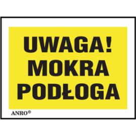 Z-SIGN-SLFL - Naklejka samoprzylepna „Uwaga! Mokra podłoga”