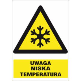 ZZ-22O-1 - Znak BHP Uwaga niska temperatura - 220x300