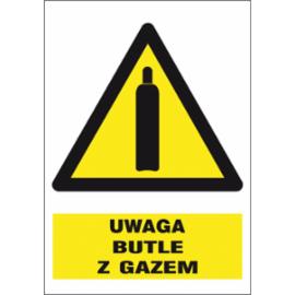 ZZ-25O-1 - Znak BHP Uwaga butle z gazem - 220x300