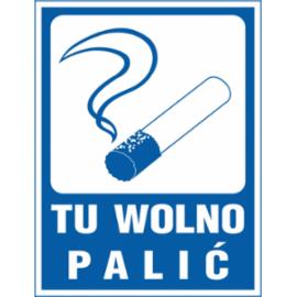 ZZ-52 - Znak Tu wolno palić - 120X160