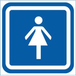 ZZ-65 - Znak Oznaczenie WC damski - 100x100-150x150