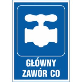 ZZ-77 - Znak Główny zawór CO - 150X205