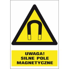 ZZ-8O-1 - Znak BHP Uwaga silne pole magnetyczne - 220x300